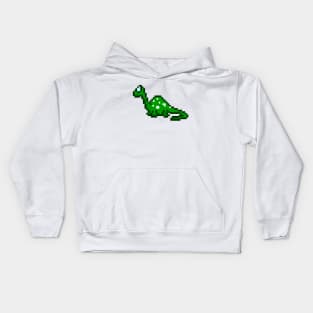 Dinosaur pixelart Kids Hoodie